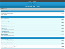 Tablet Screenshot of forum.lavalink.com